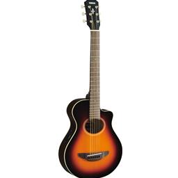 Yamaha 3/4 acoustic-electric guitar, gig bag, Old Violin Sunburst